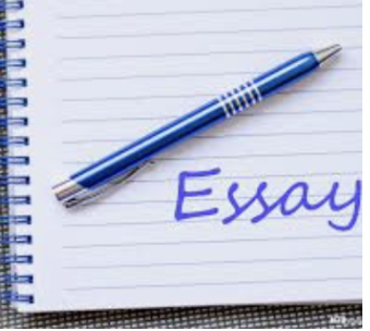 Image of a Notebook and Pen with the word Essay written inside 