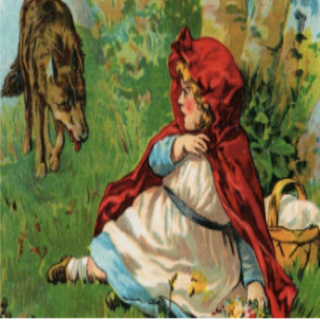 Painting of Little Red Riding Hood