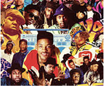 Collage of different types of people in Hip Hop community