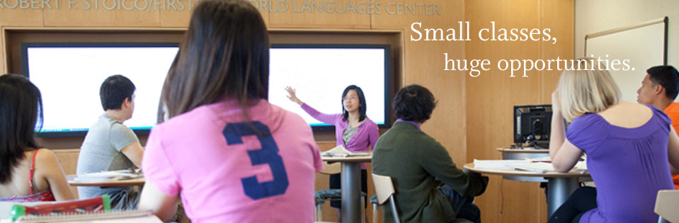 small classes, huge opportunities
