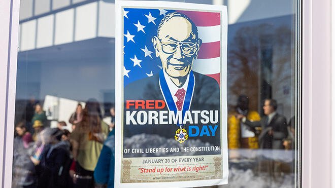 Poster for Fred Korematsu Day of Civil Liberties and the Constitution.