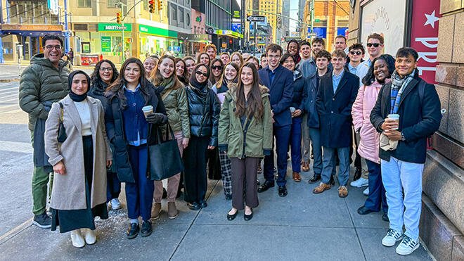 RWU students in New York City.