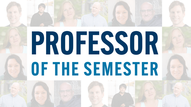 Professor Of The Semester Fall 2025