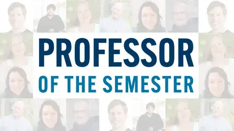 Professor Of The Semester Fall 2025