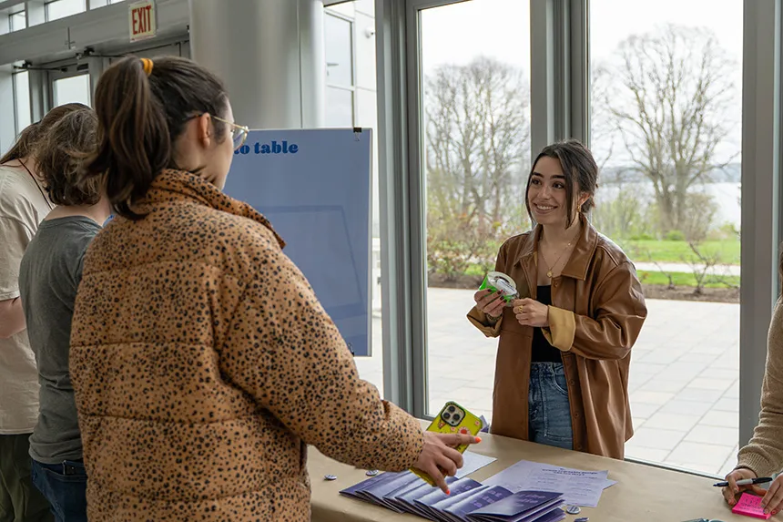 Students talking at SASH