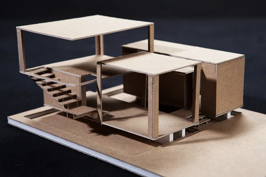 A building model by a Summer Academy Student