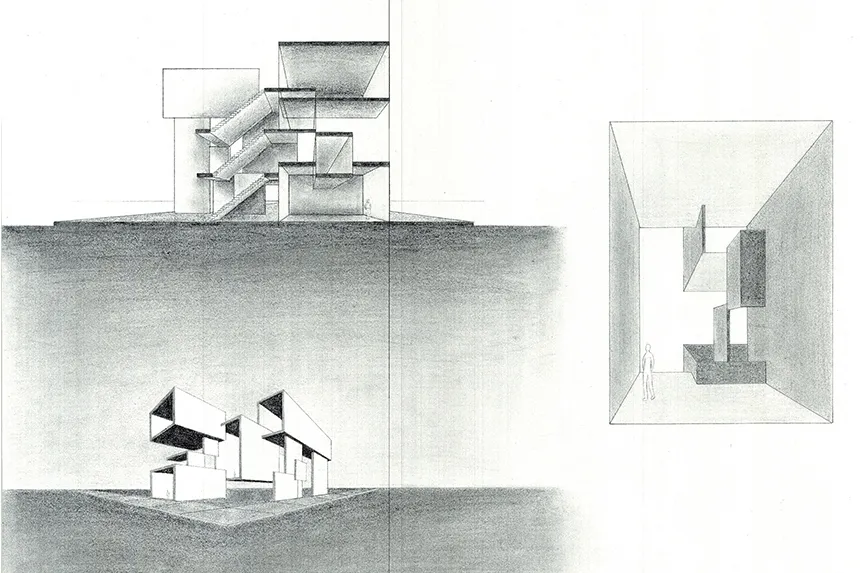 Building sketch by a Summer Academy Student