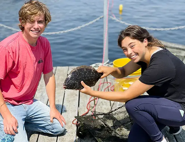 Marine Biology students