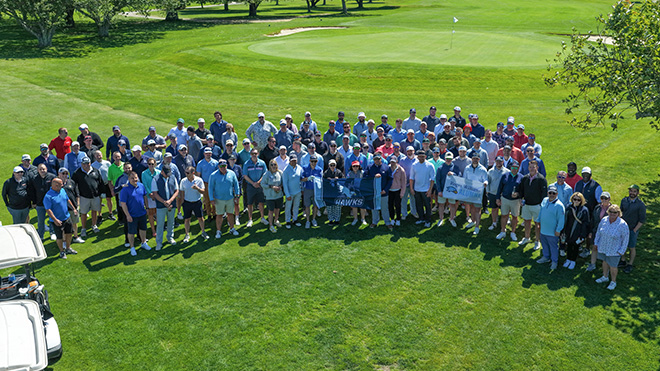The Annual Ray Cordeiro Memorial Alumni Golf Classic is one of the weekend's most popular events.