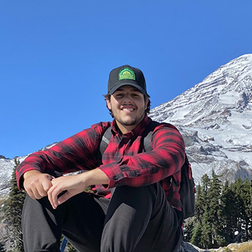 New CNST Faculty Dan Dimitrov (on a hike in Mt. Rainier National Park)