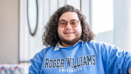Senior Matthew Milotakis will continue his work as an editorial writer with RWU’s MarCom team over the summer