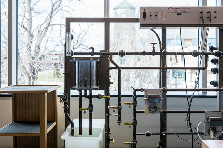 A pipe flow lab
