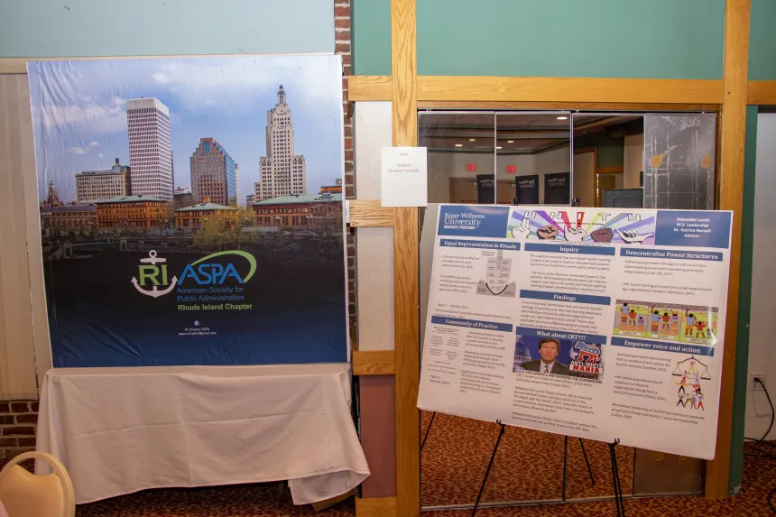 A RIASPA display and a student research project board