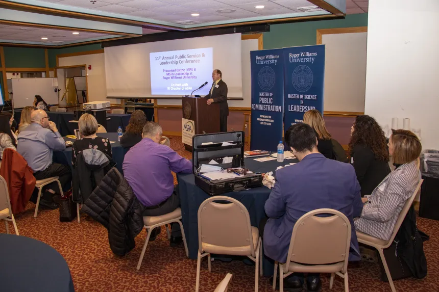 Dr. Michael Hall addresses the 2022 RIASPA Conference