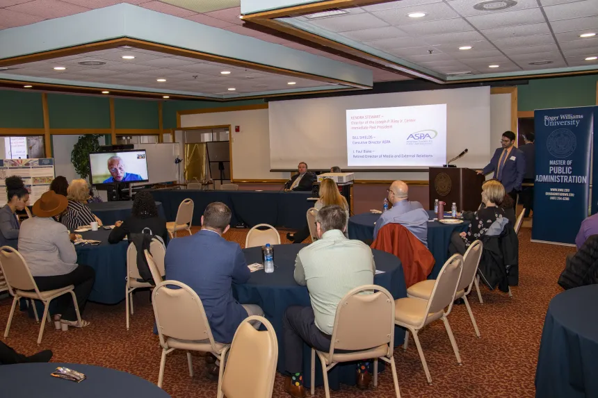 Members of ASPA National address the 2022 RIASPA Conference